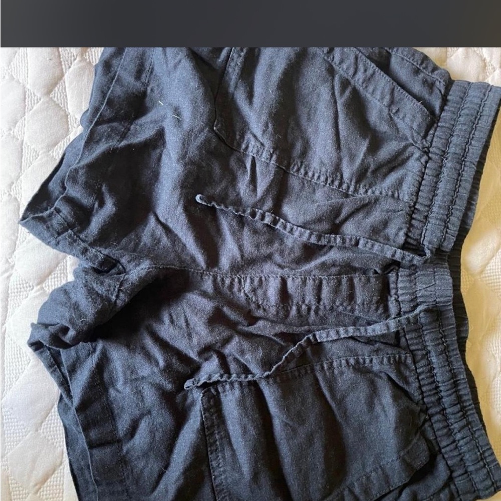 Black Old Navy Linen Shorts